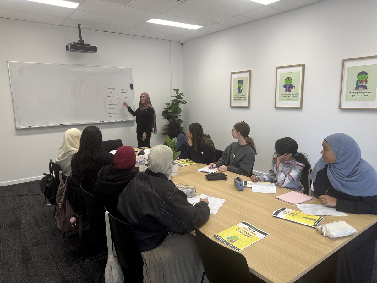 Small Educatta classroom with a tutor and a few students
