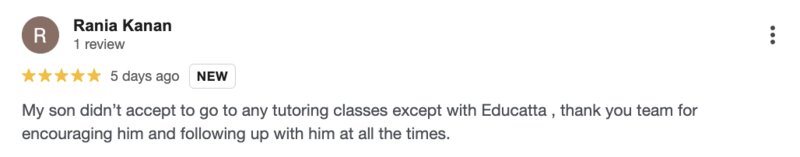 Real message screenshot from an Educatta family