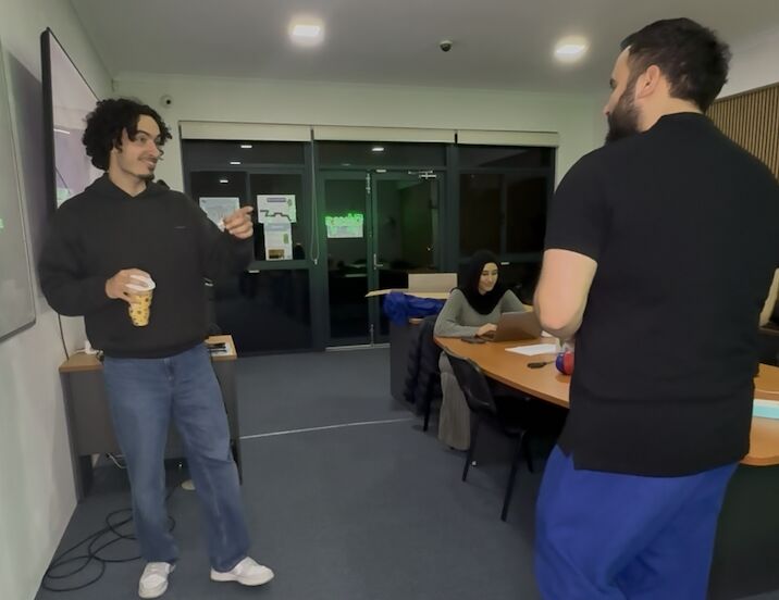 One of the many 1am work nights at the Educatta centre during the difficult 2025 year