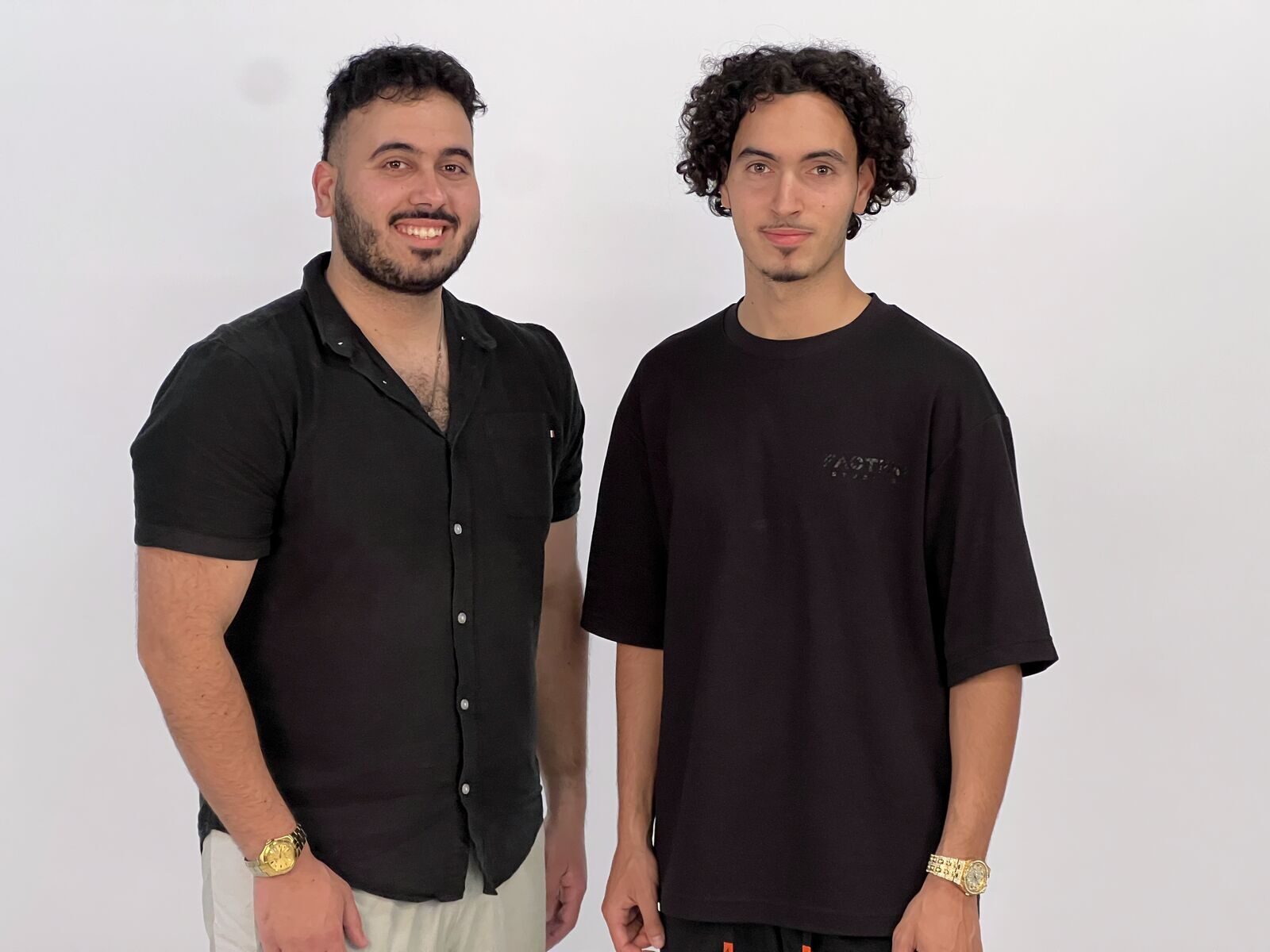 Adam and Tarek tutoring privately before founding Stepping Stones